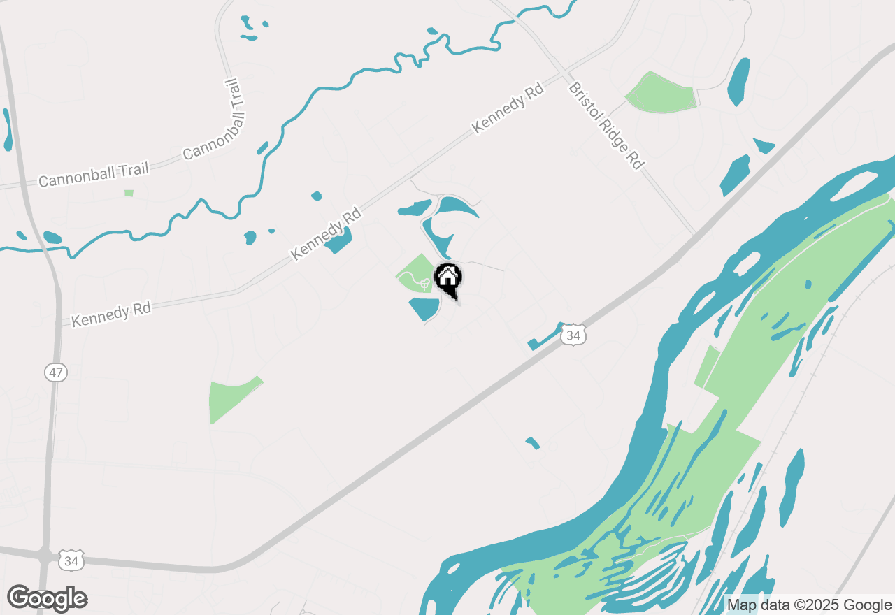 Map of 1431 Crimson Lane, Yorkville, IL 60560