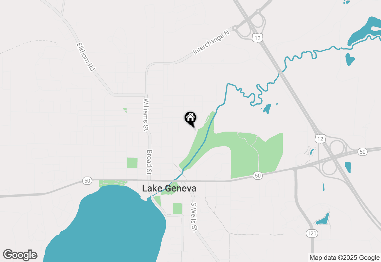 Map of 600 Waverly St, Lake Geneva, WI 53147