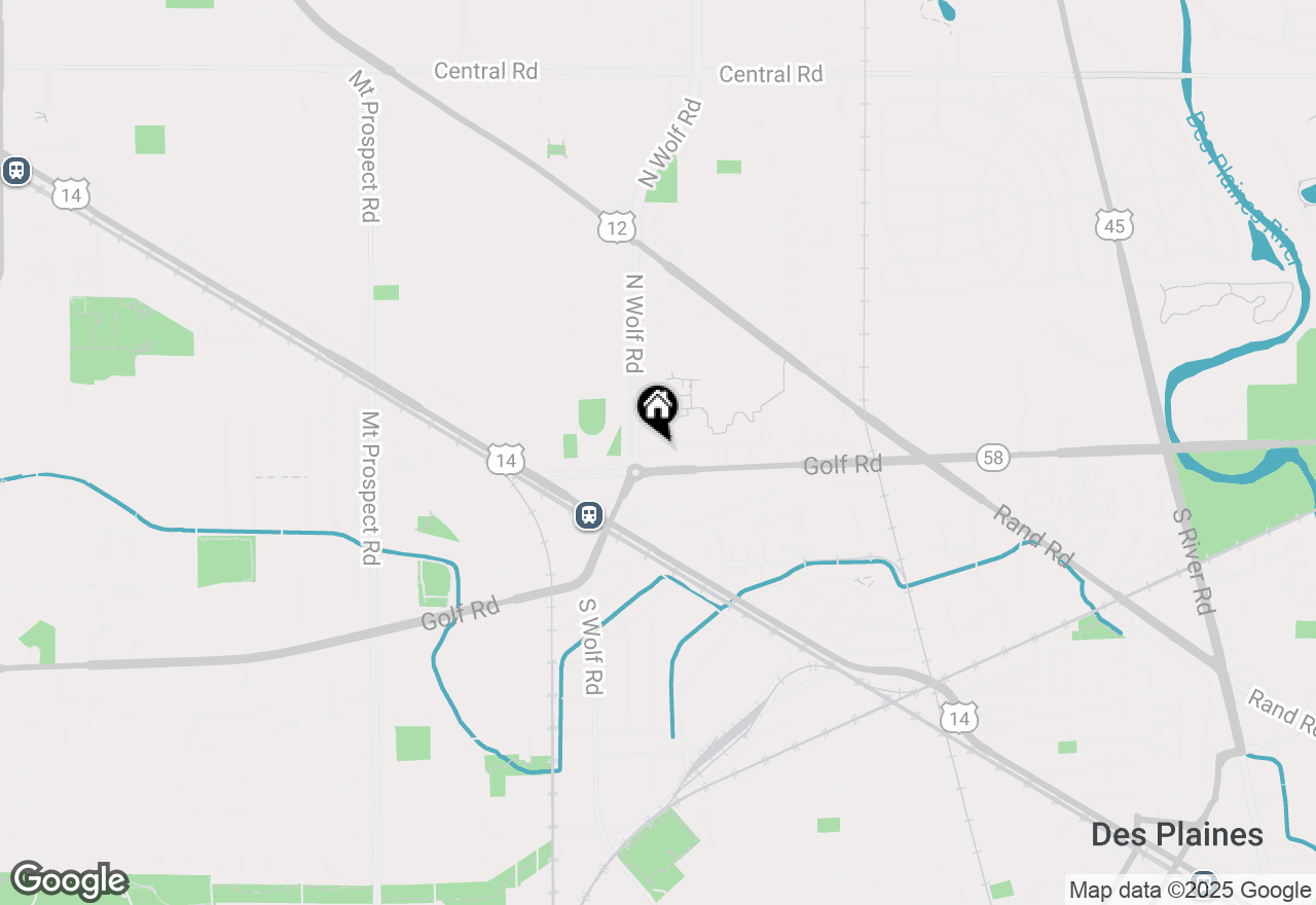 Map of 116 N 8th Avenue, Des Plaines, IL 60016