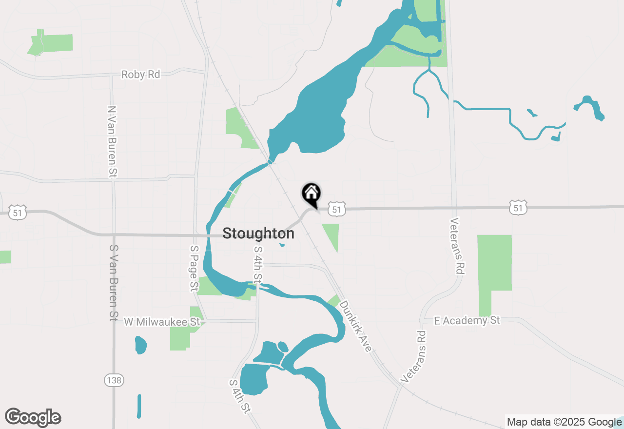 Map of 609 E Main Street, Stoughton, WI 53589