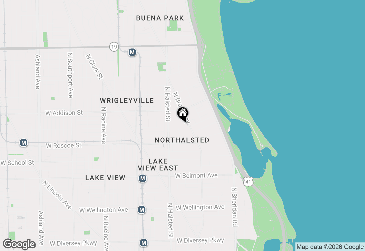 Map of 700 W Cornelia Avenue #1W, Chicago, IL 60657