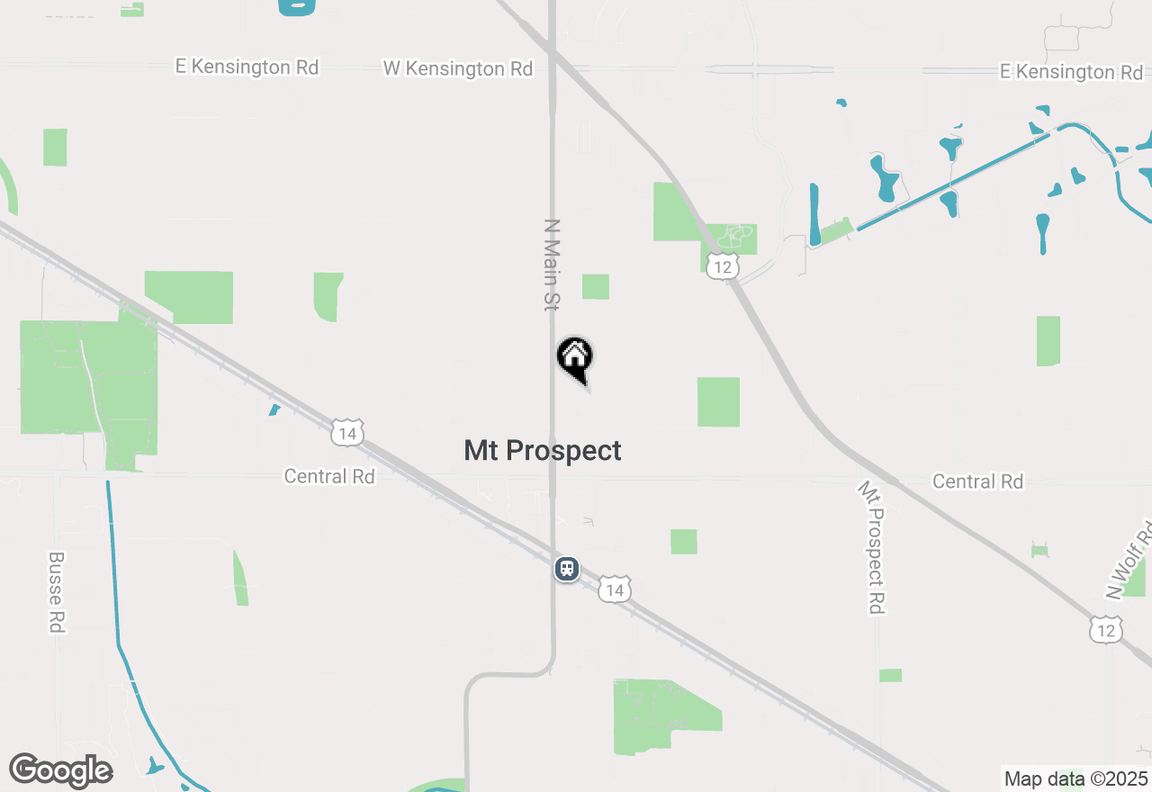 Map of 114 N Emerson Street, Mount Prospect, IL 60056