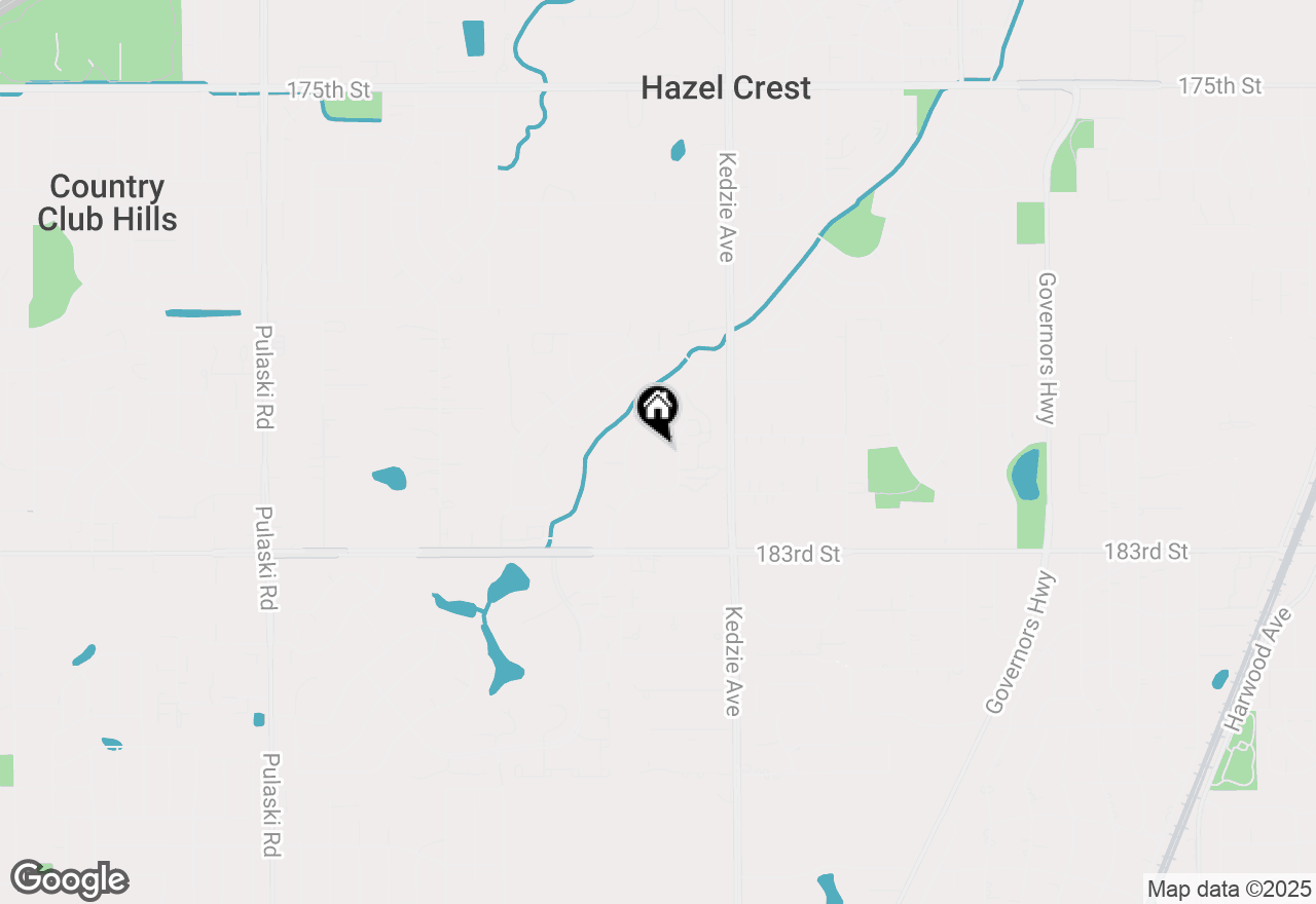 Map of 18111 Orleans Drive, Hazel Crest, IL 60429