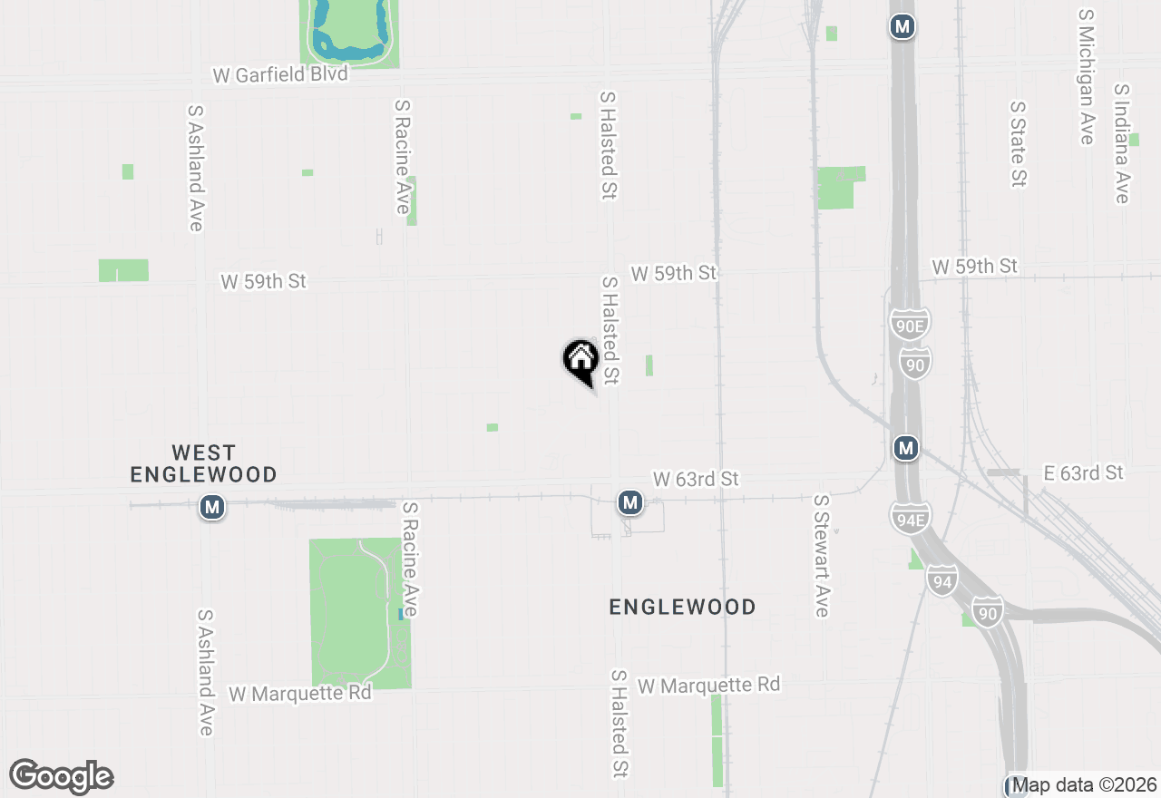 Map of (Address confidential), Chicago, Illinois 60621