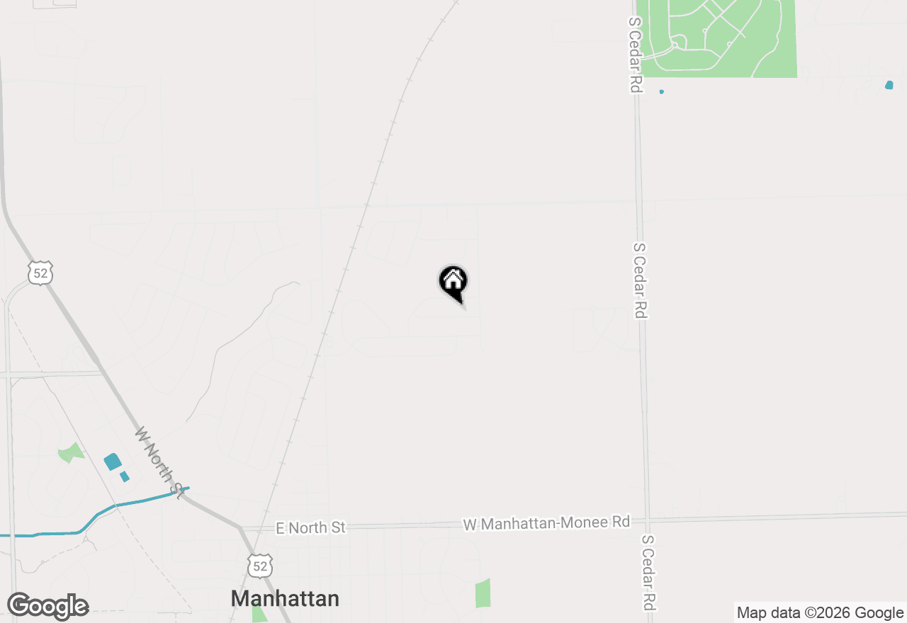 Map of 14850 W Deere Drive, Manhattan, IL 60442