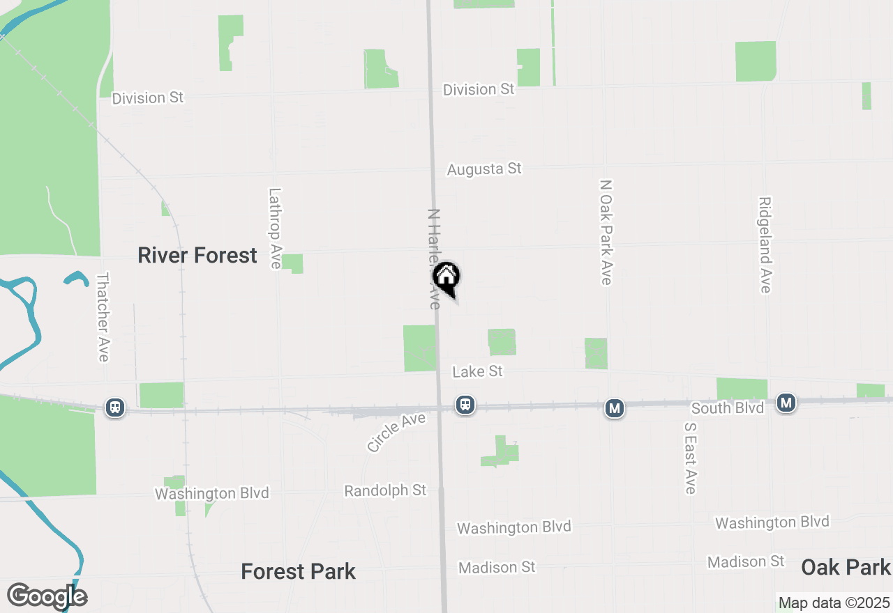 Map of 1137 Erie Street, Oak Park, IL 60302