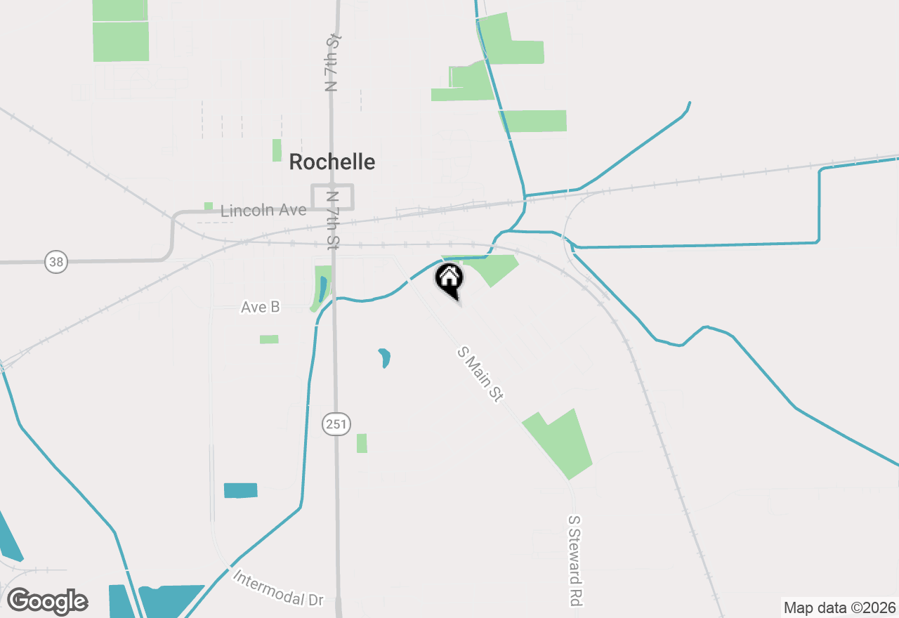 Map of 304 Avenue D, Rochelle, IL 61068