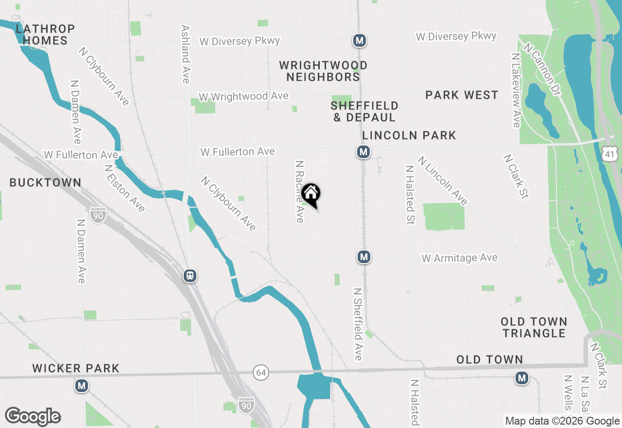 Map of 2140 N Clifton Avenue, Chicago, IL 60614