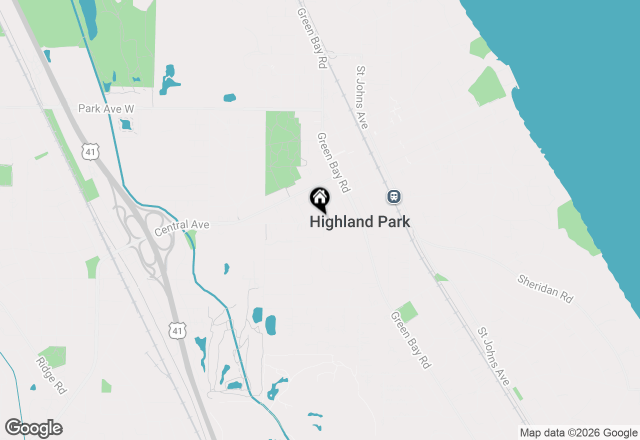 Map of 823 Deerfield Road, Highland Park, IL 60035