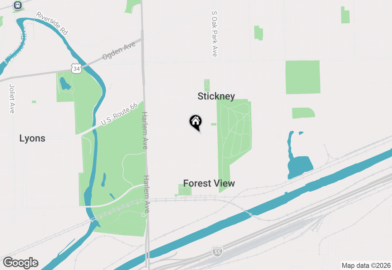Map of 6905 43rd Street, Stickney, IL 60402