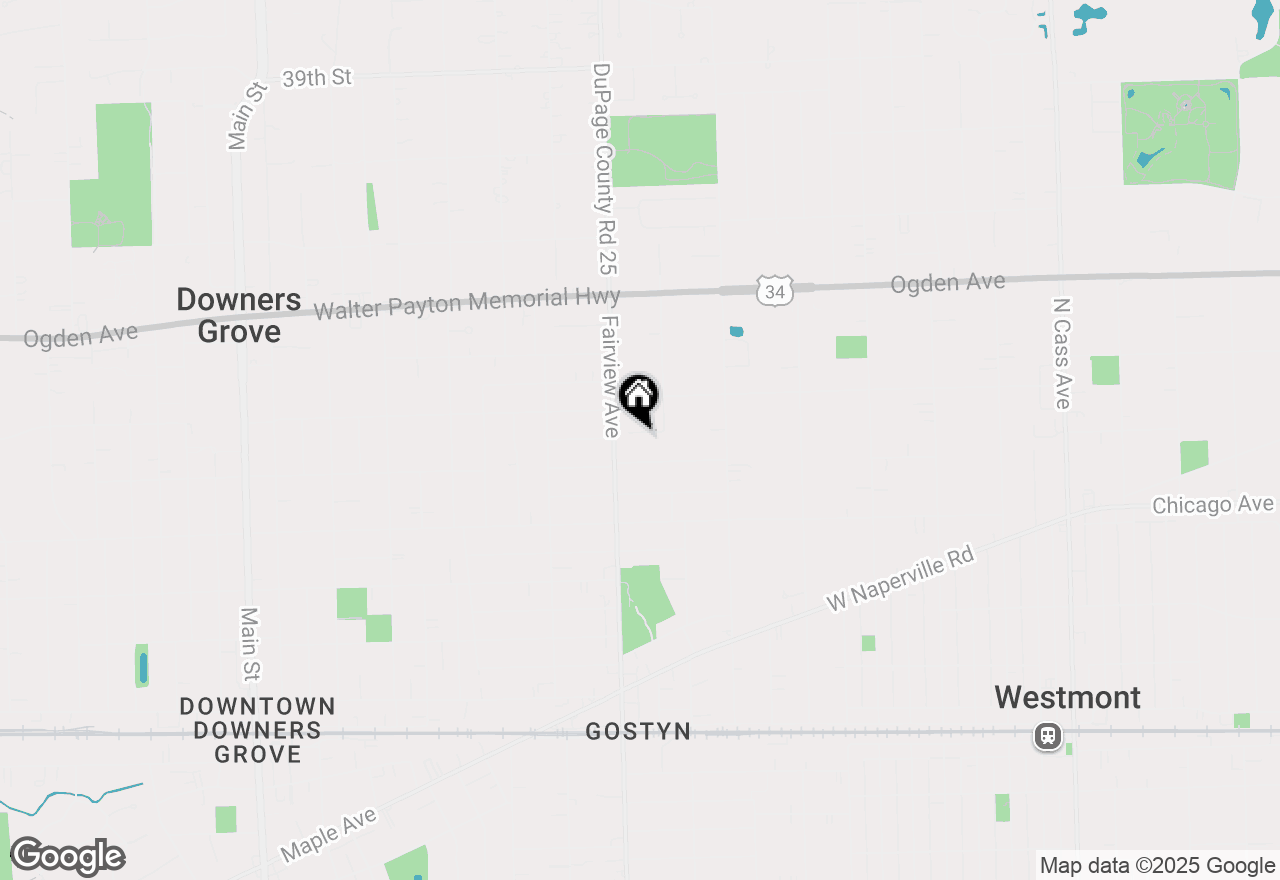 Map of 327 Otis Avenue, Downers Grove, IL 60515