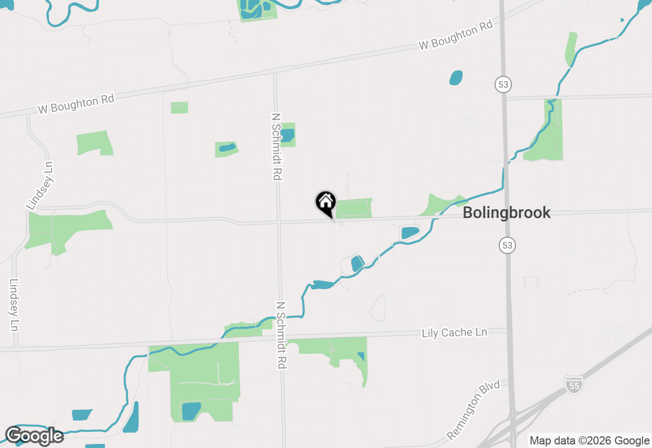 Map of 101 S Lancaster Drive, Bolingbrook, IL 60440