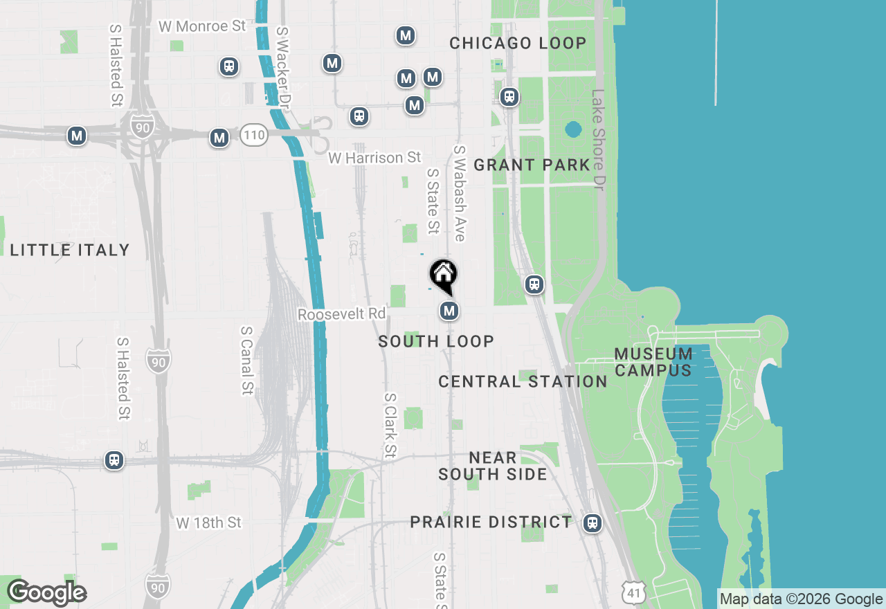 Map of 1155 S State Street #C406, Chicago, IL 60605