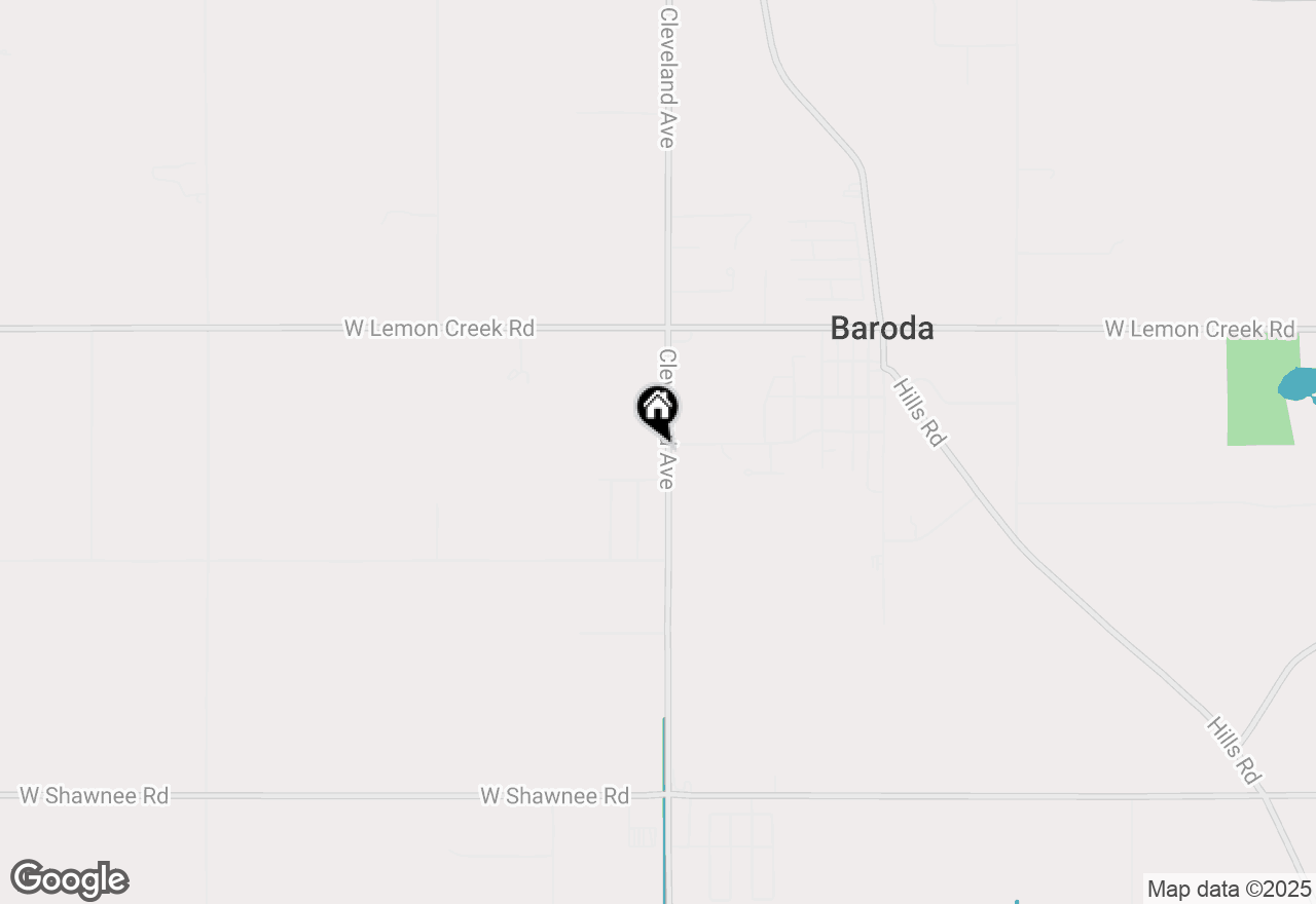 Map of 9126 Cleveland Avenue, Baroda, MI 49101