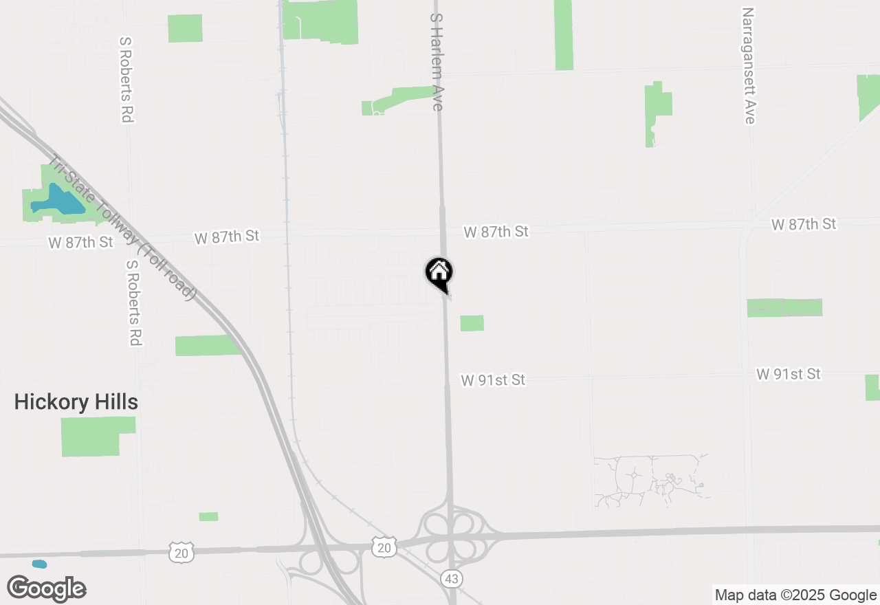 Map of 8800 S Harlem Avenue #925, Bridgeview, IL 60455