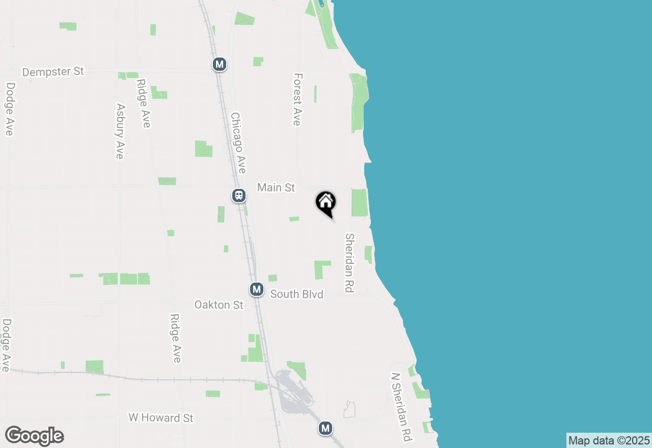 Map of 740 Michigan Avenue, Evanston, IL 60202