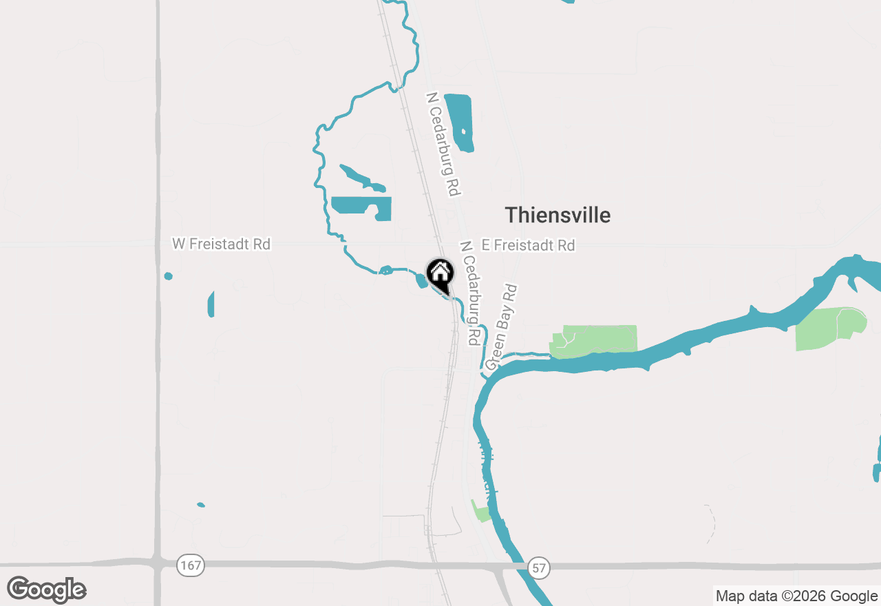 Map of 207 Williamsburg Dr, Thiensville, WI 53092