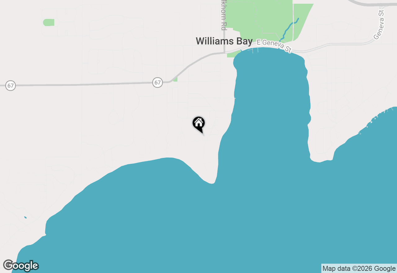 Map of 83 Upper Loch Vista Dr, Williams Bay, WI 53191