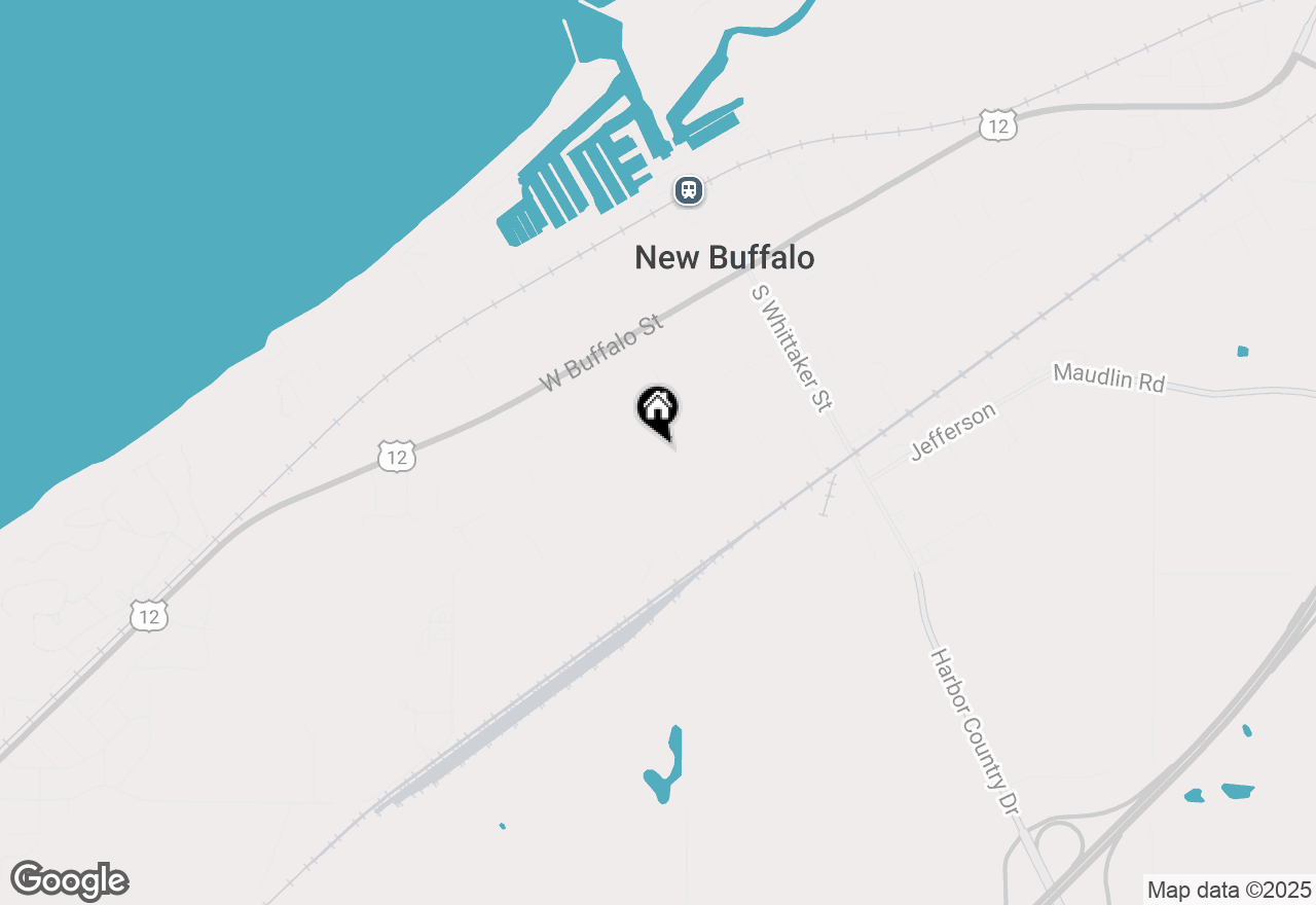 Map of 516 W Detroit Street, New Buffalo, MI 49117