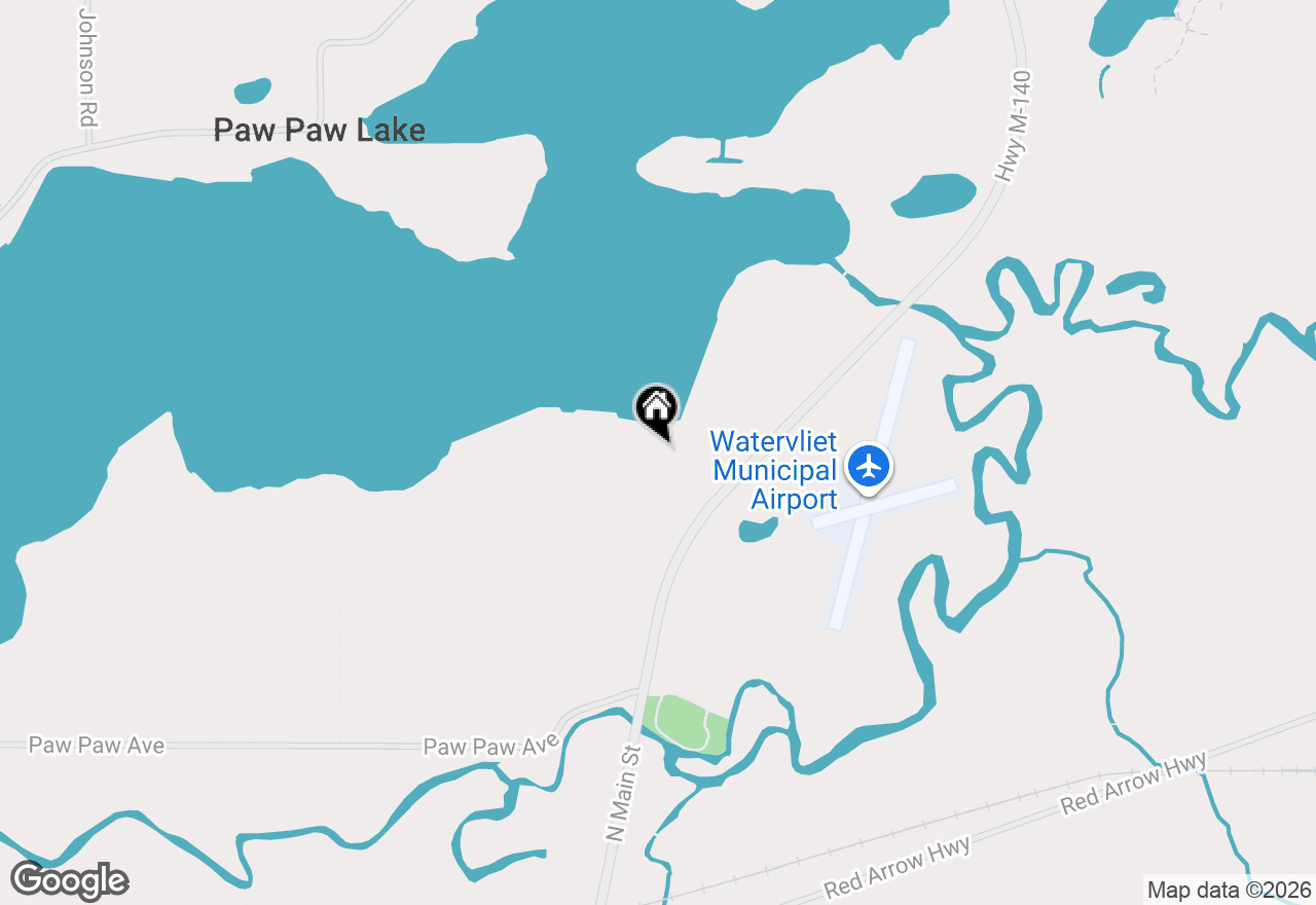 Map of 8274 Pokagon Road, Watervliet, MI 49098