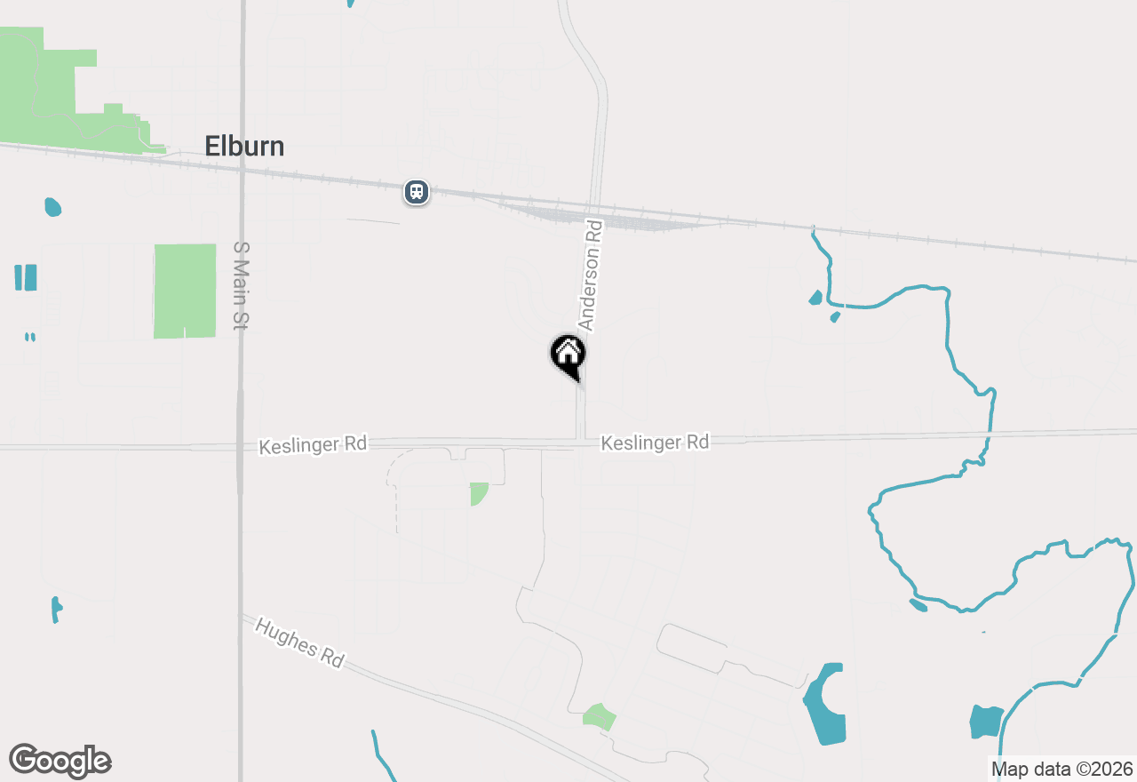 Map of 713 Elizabeth Street, Elburn, IL 60119