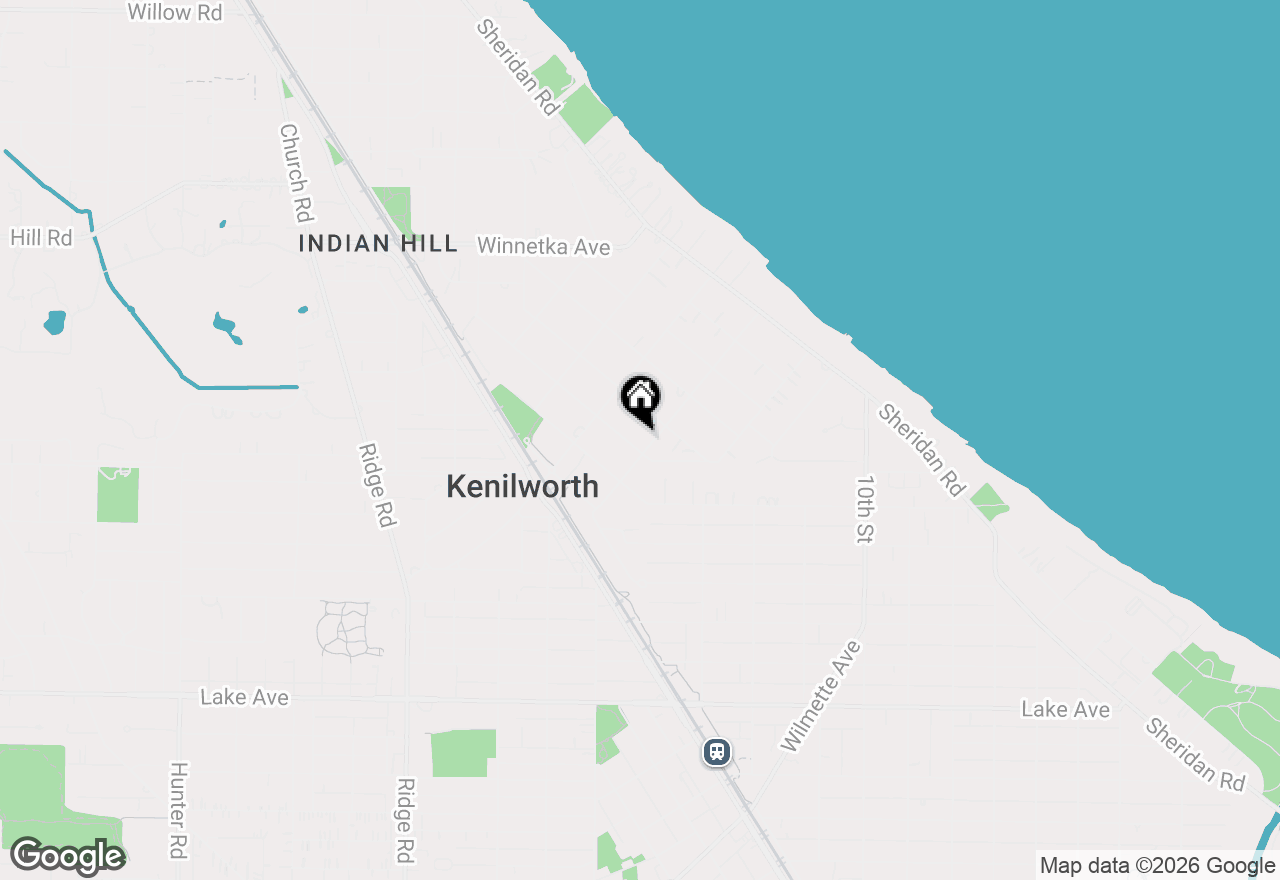 Map of 307 Abbotsford Road, Kenilworth, IL 60043