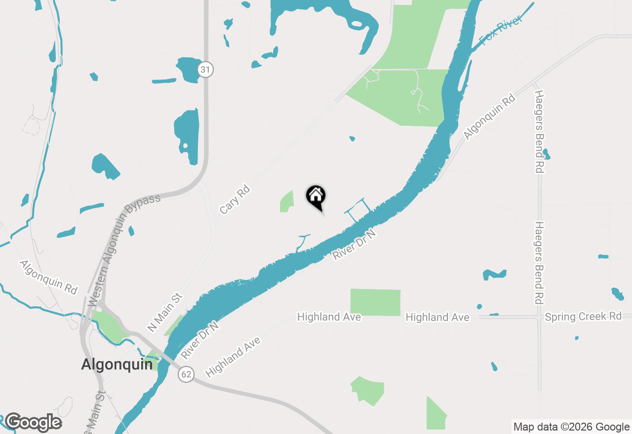 Map of 1320 N Harrison Street, Algonquin, IL 60102