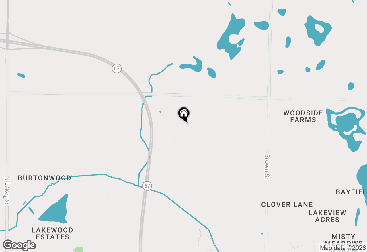 Map of 1742 Switchgrass St, Oconomowoc, WI 53066