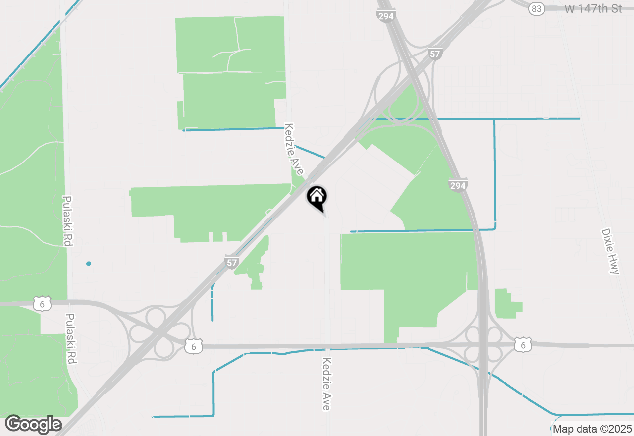 Map of 15400 Kedzie Avenue, Markham, IL 60428