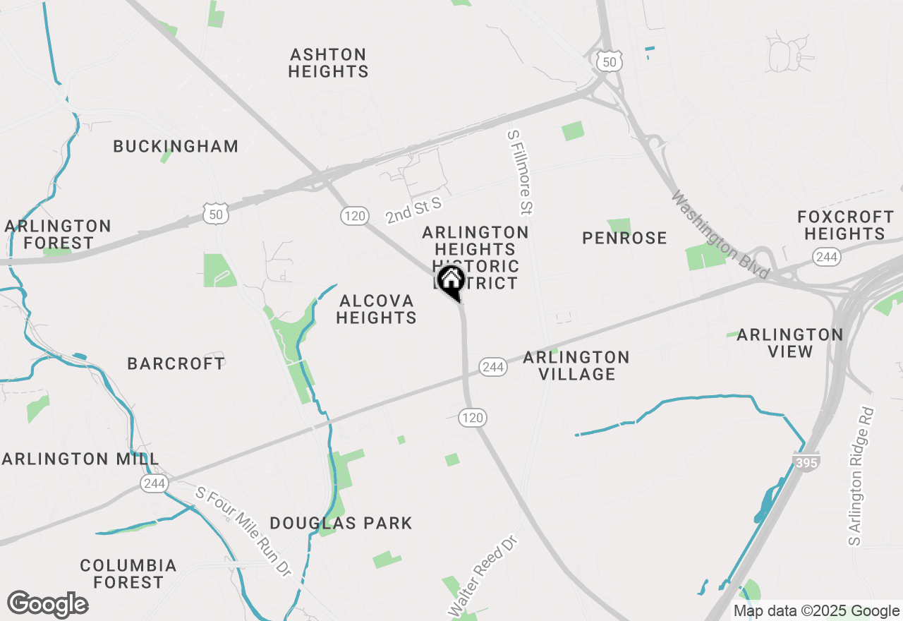 Map of 3402 8th Street S, Arlington, VA 22204