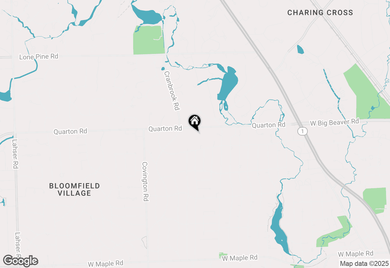 Map of 2025 Quarton Road, Bloomfield Hills, MI 48301