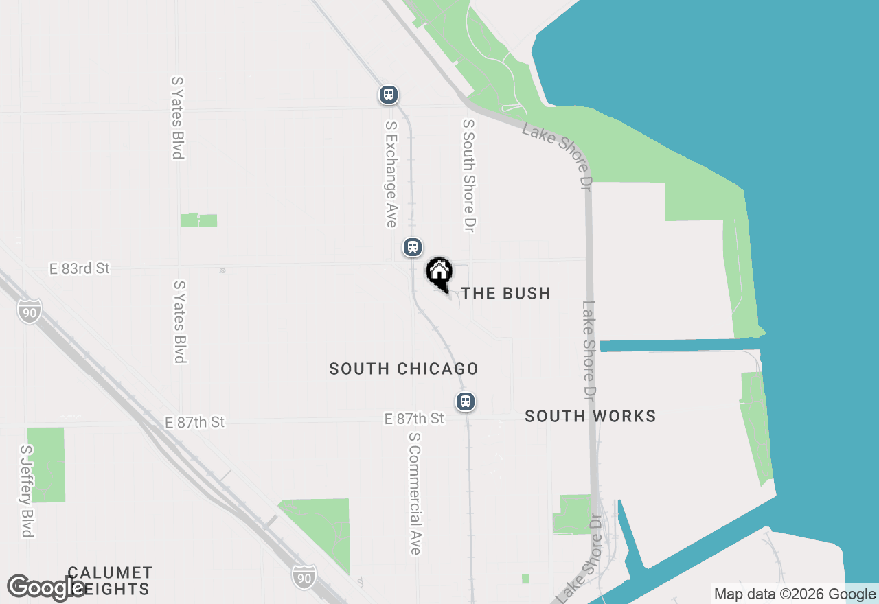 Map of 8328 S Baker Avenue, Chicago, IL 60617