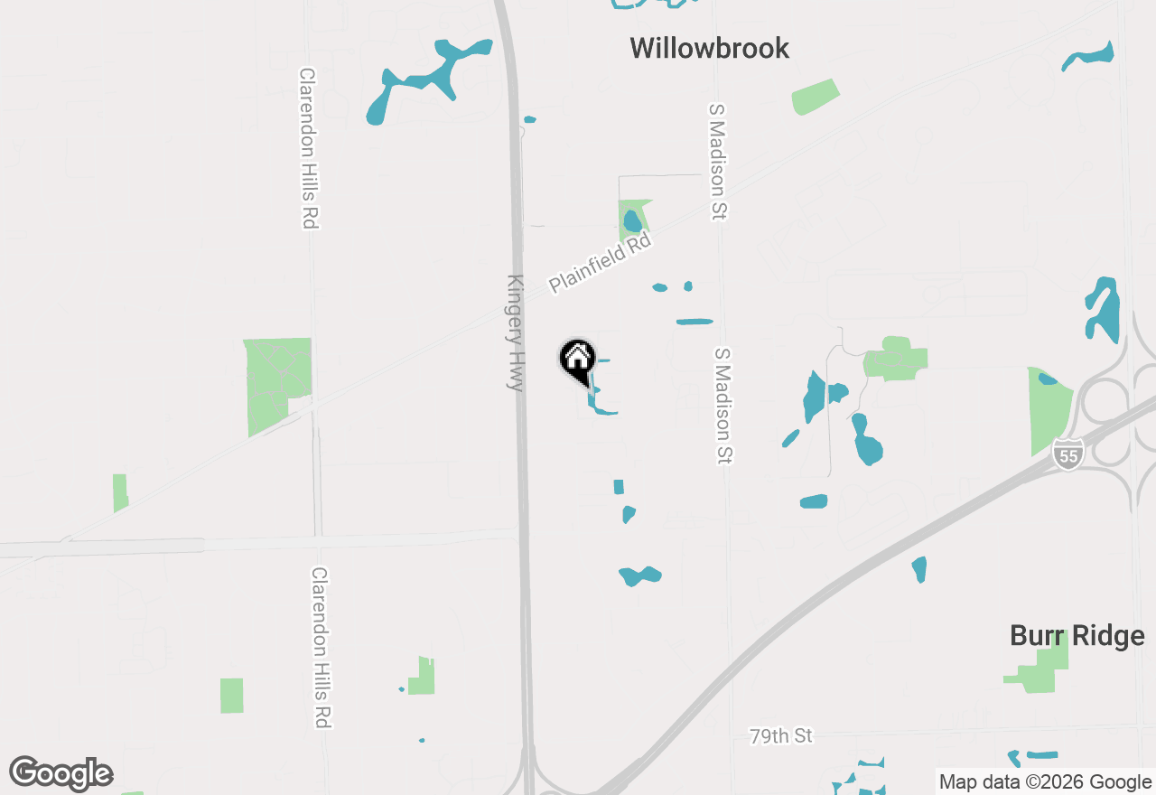 Map of 7285 Willow Way Lane #3B, Willowbrook, IL 60527