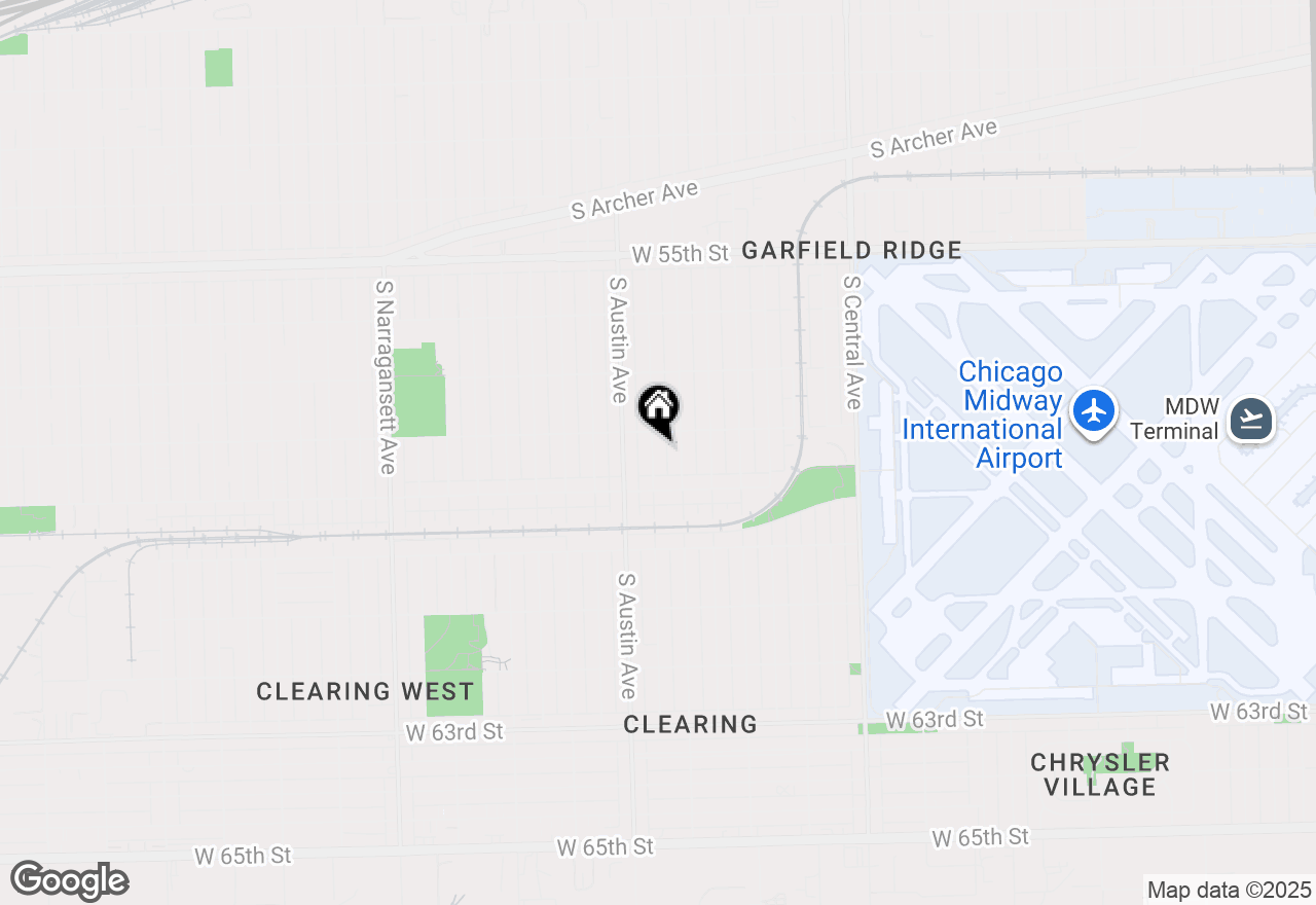 Map of 5819 S Mason Avenue, Chicago, IL 60638