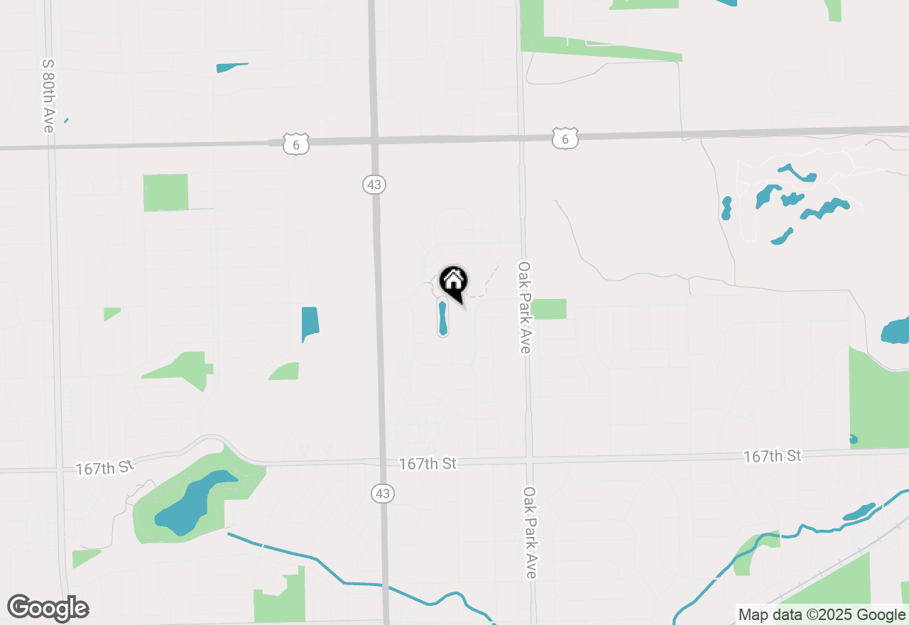 Map of 6955 Kingston Court, Tinley Park, IL 60477