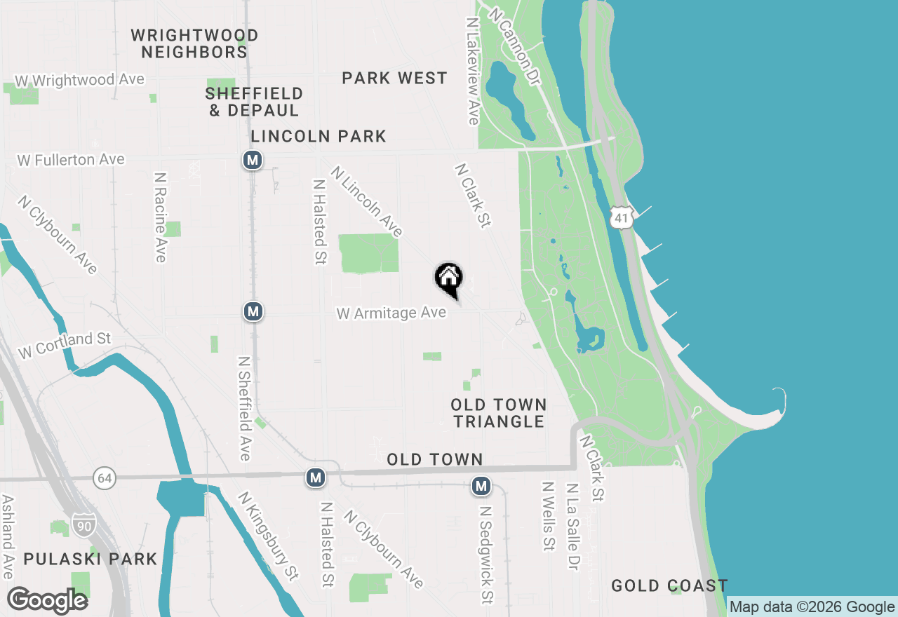 Map of 448 W Armitage Avenue #2, Chicago, IL 60614