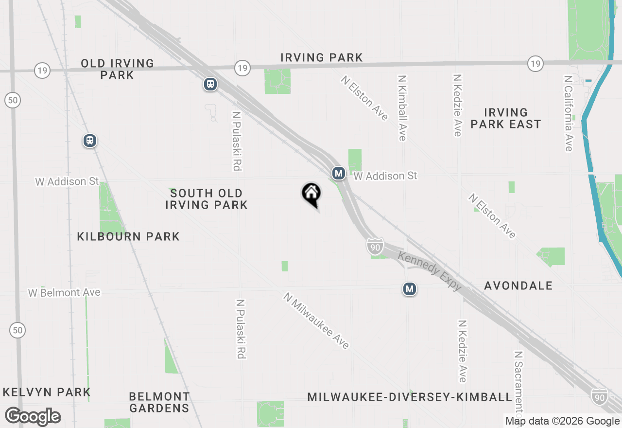 Map of 3441 N Ridgeway Avenue, Chicago, IL 60618