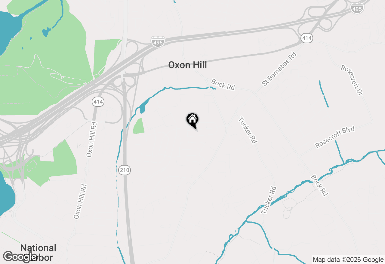 Map of 1105 Wentworth Drive, Oxon Hill, MD 20745