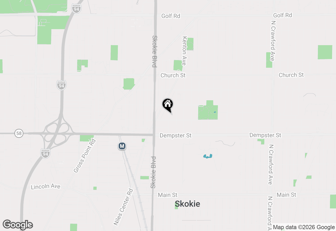 Map of 8918 Kilpatrick Avenue, Skokie, IL 60076