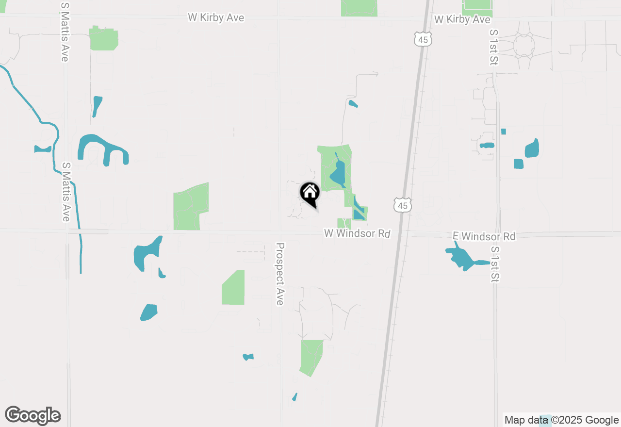 Map of 2127 Melrose Drive #A, Champaign, IL 61820