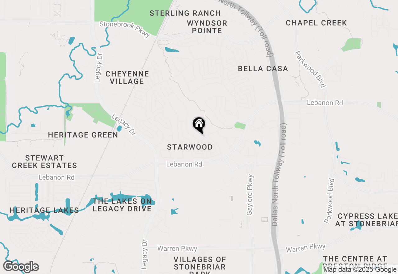 Map of 4910 Monterey Drive, Frisco, TX 75034