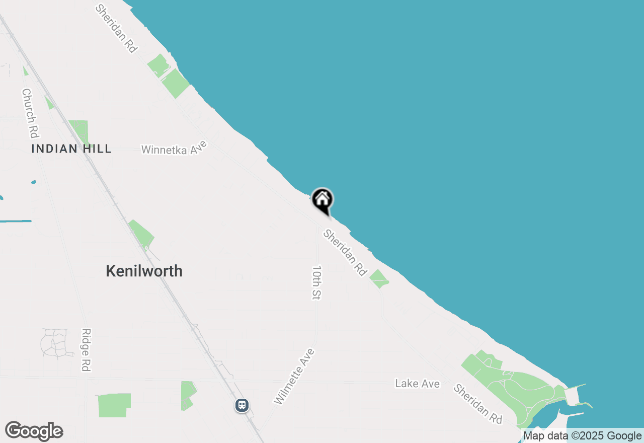 Map of 1630 Sheridan Road #8J, Wilmette, IL 60091