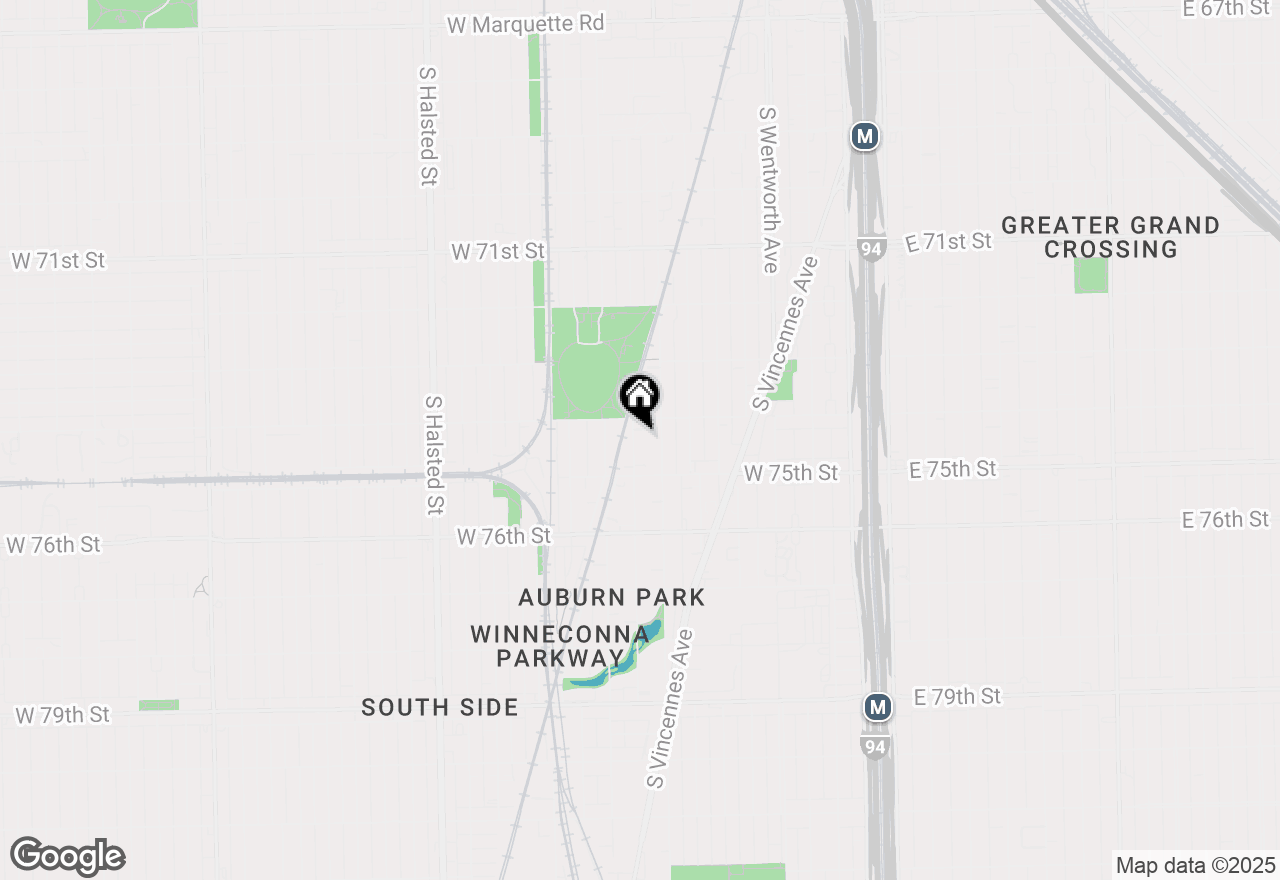 Map of 7421 S Eggleston Avenue, Chicago, IL 60621