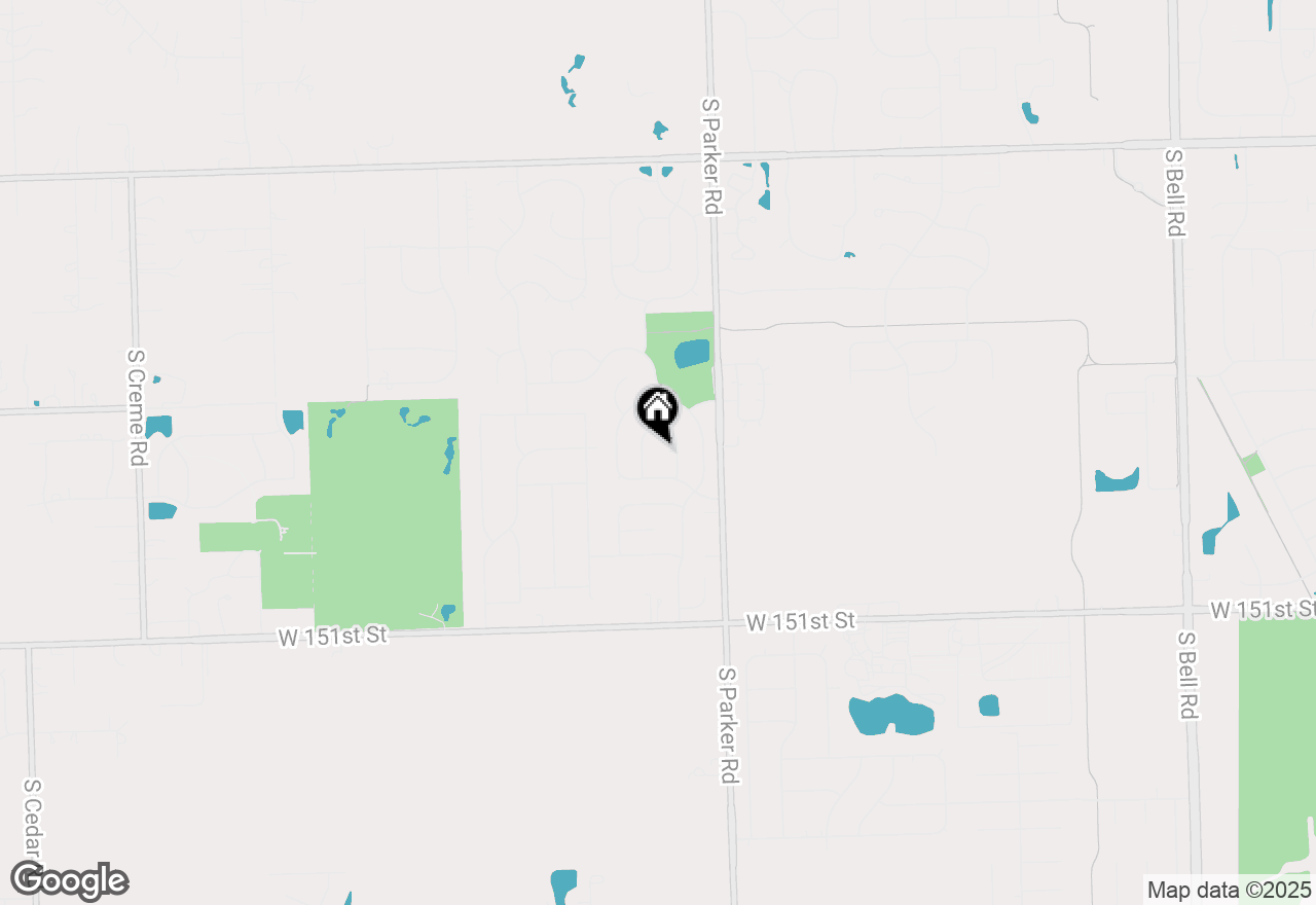 Map of 13641 W Ironwood Circle, Homer Glen, IL 60491