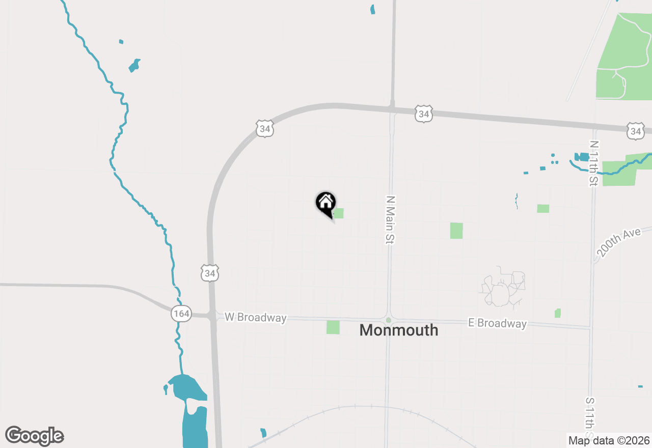 Map of 620 N D Street, Monmouth, IL 61462