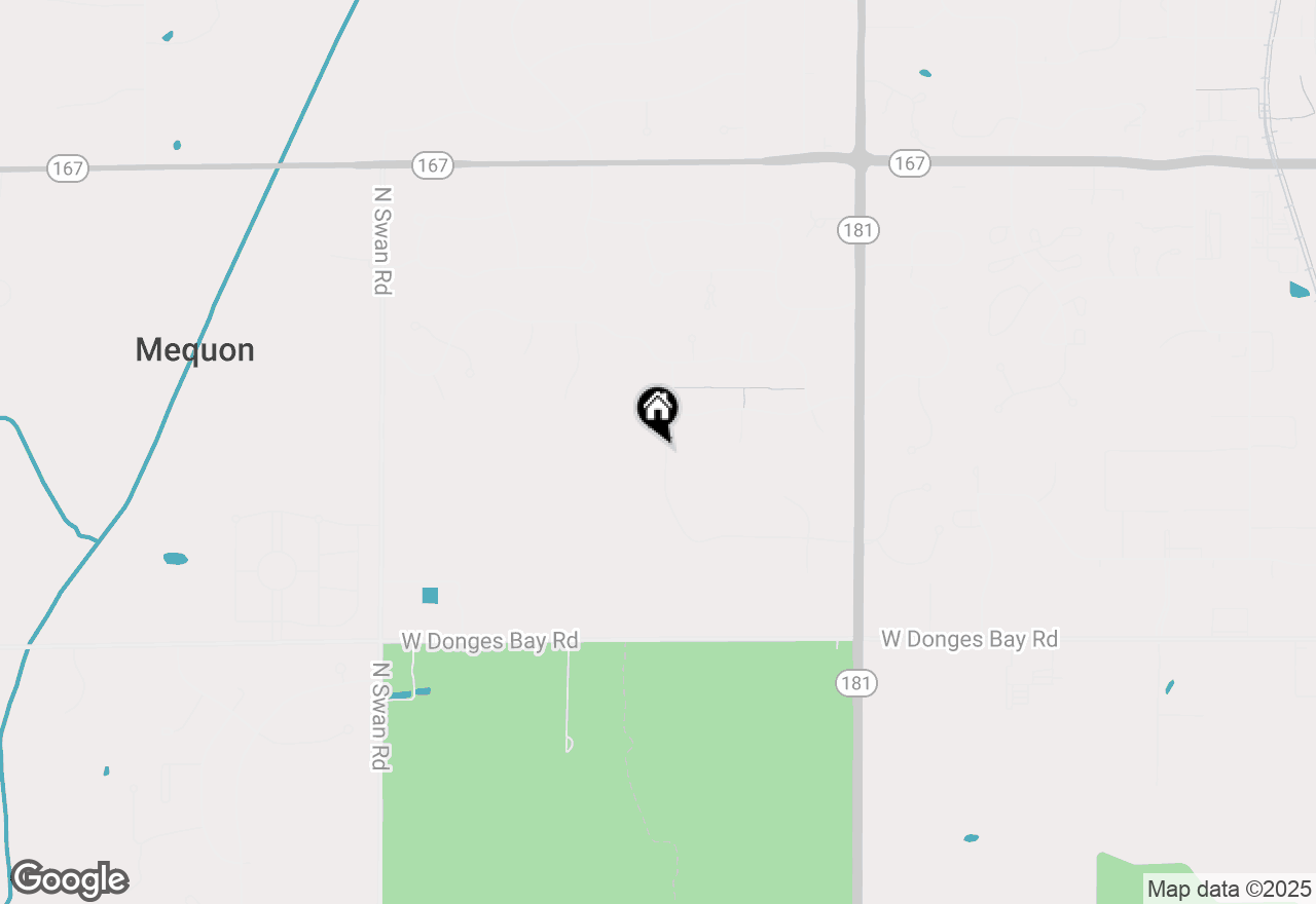 Map of 10609 N Tree Sparrow Dr, Mequon, WI 53097