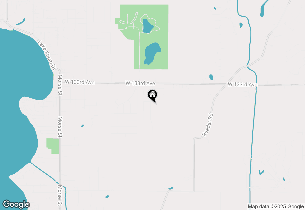 Map of 13427 Lakeside Boulevard, Cedar Lake, IN 46303