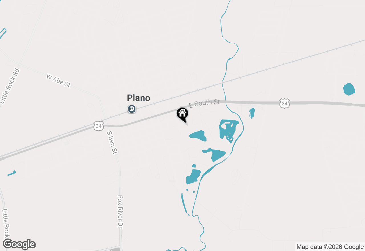 Map of 410 E Jones Street, Plano, IL 60545
