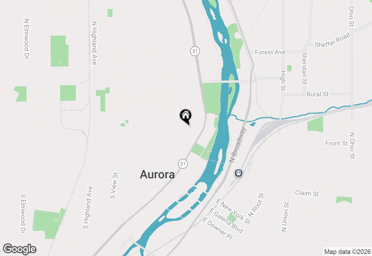 Map of 438 Wilder Street, Aurora, IL 60506