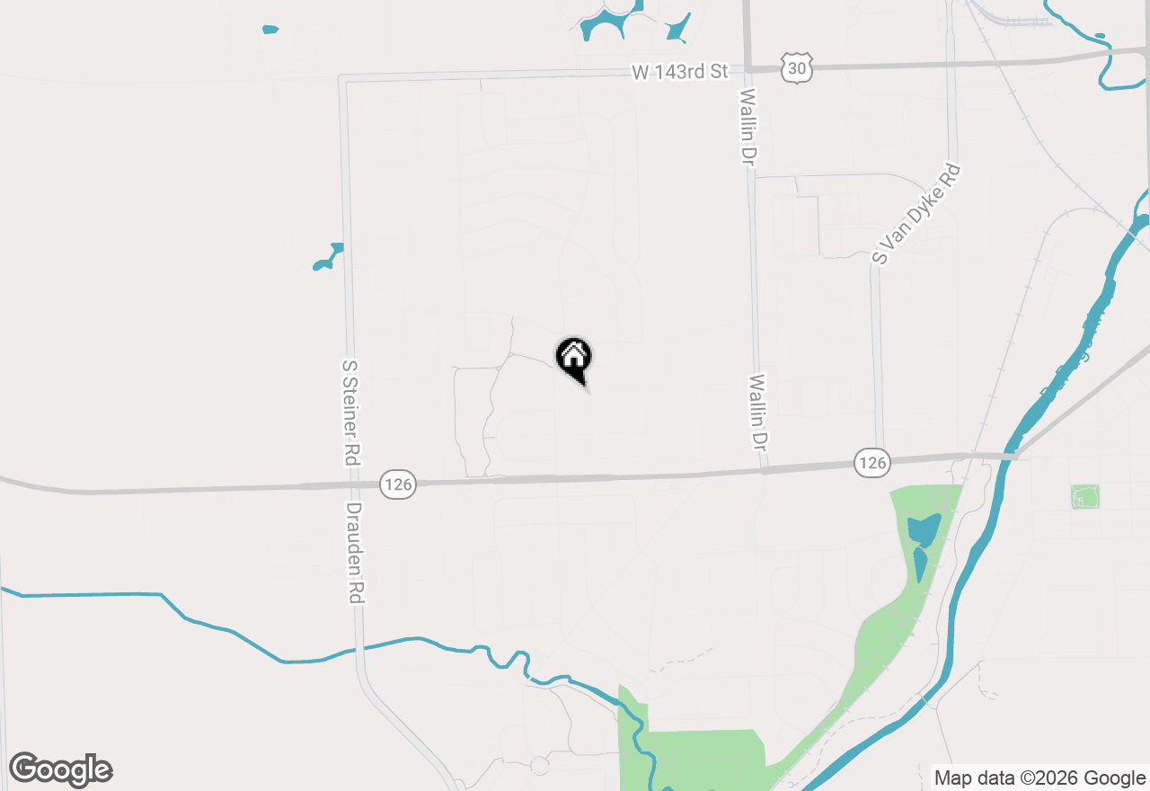 Map of 14938 S Henebry Lane, Plainfield, IL 60544